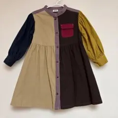ブリーズ　BREEZE 配色　バリエーション　シャツワンピース　100
