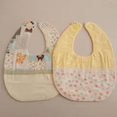 sale★ ハンドメイド 切り替えスタイ ６重ガーゼ ２枚セット リバーシブル