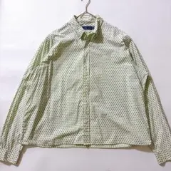 希少✨️XXL ラルフローレン ペイズリー 総柄 ボタンダウンシャツ グリーン