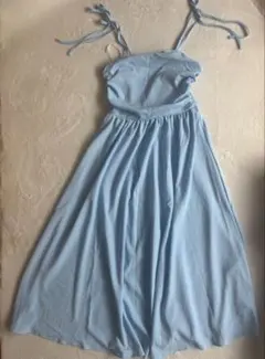SHEIN キャミワンピース ライトブルー XS