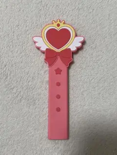サンキューマート　魔法少女　うちわグリップ　赤　レッド