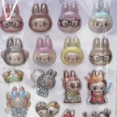 ラブブ　3D立体　ぷくぷく　シール　ステッカー ボンボンドロップ