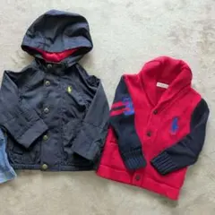 ２点セット美品　ラルフローレン　ニットカーディガン　ナイロンパーカー　ジャンパー