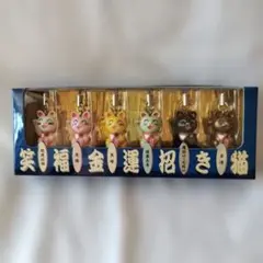 う*ン様 ✨招き猫　根付け　ストラップ　 6個セット　✨招福金運招き猫✨