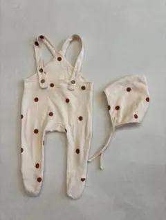 Organic zoo 3-6m ロンパースと帽子セット