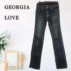 zB514【L】GEORGIA LOVE ヒゲ加工 デニム セルビッジ 縦落ち