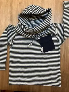 【送料込】AgainBinternational パーカー100ストライプ190