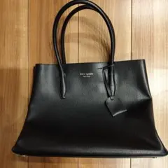 kate spade 黒 レザートートバッグ