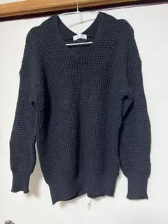 EASEBLUE　イーズブルー　ニットチュニック　ブラック