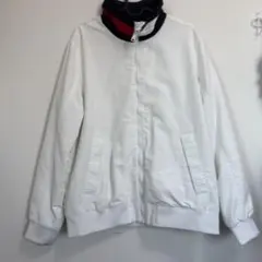 TOMMY HILFIGERホワイト ナイロンジャケット フード付き