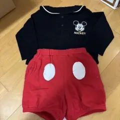 ミッキーマウス トップスとショートパンツ セット