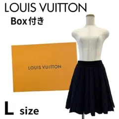 LOUIS VUITTON ブラック プリーツスカート ミニ丈 M ケース付きのサムネイル