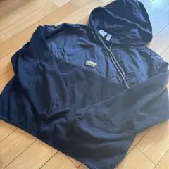 adidas フリースパーカー XS 黒　150
