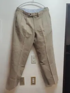 ETRO ベージュ プリーツ付き チノパン サイズ50[FF]