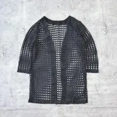 【最終価格‼️】羽織 透け感 ゆったり レースカーディガン 透かし編み 七分袖