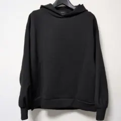 COMME CA ISM パーカー 　トップス　 　ブラック　9号