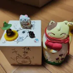 セットがお得　招き猫 置物 セット　+スナフキン