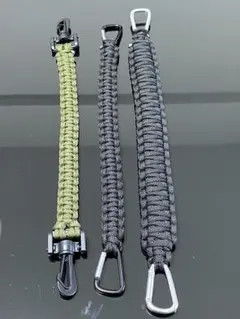 【バリスティクス】ウエットティッシュカバー持手　パラコードストラップ 3本