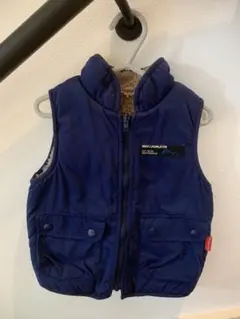 MOUJONJON ネイビー ベビーベスト