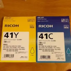 リコー業務用プリンター用カートリッジセット GC 41Y, GC 41C