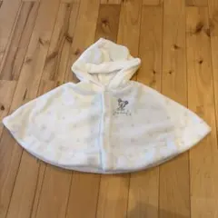Disney baby ミッキー ベビーポンチョ ホワイト