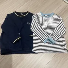 petit main ネイビー 長袖Tシャツ 110 2着セット