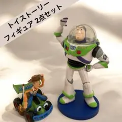ディズニー／トイストーリー バス ウッディ フィギュア 2点セット
