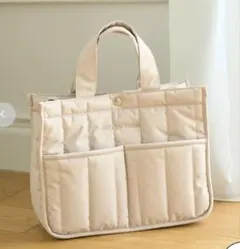 ba&ttang メッシュショルダー キャリーバッグ S ベージュ 軽量 - メルカリ