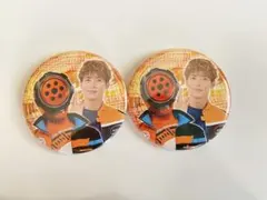 ブンブンジャー　缶バッジ　ブンオレンジ TOSくじ A賞 D賞 振騎玄蕃 ブンブンジャー 缶バッジ ブンオレンジ TOSくじ A賞 D賞 振騎玄蕃 TOS