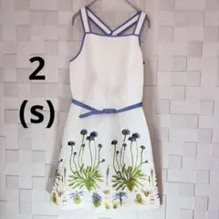 TORY BURCH 　トリーバーチ　ボタニカル　ワンピース　花柄刺繍　ベルトのサムネイル