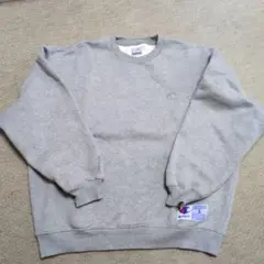 Champion グレー スウェット Lサイズ　スーパーフーディー　クルーネック