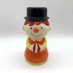 ヴィンテージ 陶器製 ピエロ 貯金箱 レトロ 置物