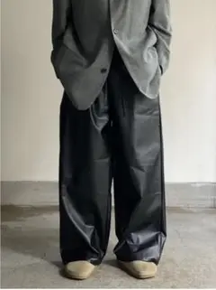 00s レザーイージーパンツ ヴィンテージ used archive