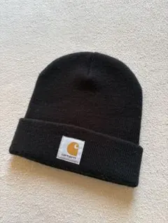 Carhartt ブラックニット帽 SENDAY WIP刺繍