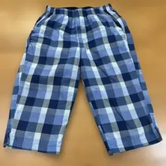 UNIQLO チェック柄 薄手ハーフパンツ