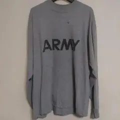 ARMYロゴ グレー 長袖カットソー 雰囲気系 L程度