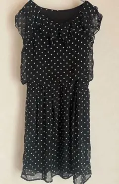 Mew's　ドット柄　半袖ワンピース