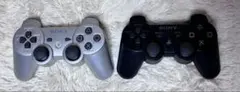 PS3 純正コントローラー デュアルショック3 シルバー ブラック ジャンク品