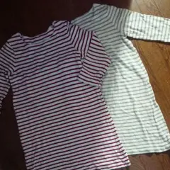 無印良品 色ちがい 双子コーデ 140 トップス 七分袖丈 チュニック