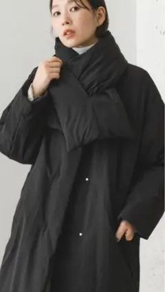 F by ROSSO ＊マフラー付き中綿ミドルコート レディース