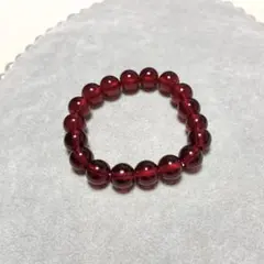 レッドカラーガラスビーズレトロデザインブレスレット赤