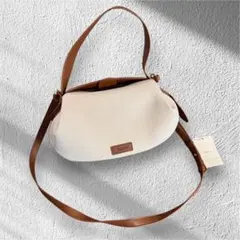 Reurieラウンドキャンバスバッグシヨルダーバッグハンドバッグ 2WAY