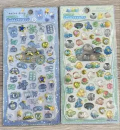 正規品 ジュエルプチドロップ アオイロ ふわふわとりのなかまたち 2種セット