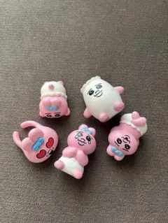 おぱんちゅうさぎ　フィギュア　指輪　5個セット
