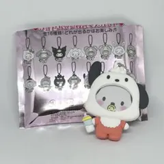 【新品未使用】サンリオ フォトバッジ付きマスコット ポチャッコ