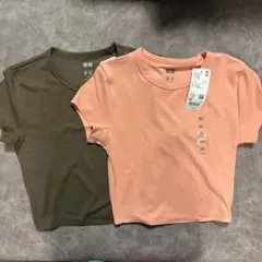 UNIQLO エアリズムソフトクロップドT XS 2色セット