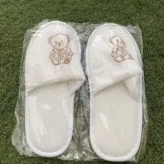 クマ キッズスリッパ ホワイト