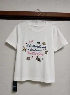 AsRiRe 刺繍 Tシャツ ホワイト