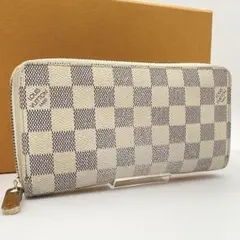 【良品】ルイヴィトン ダミエ アズール ジッピーウォレット 長財布