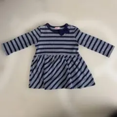 mikihouseミキハウス　ストライプワンピース　80cm
